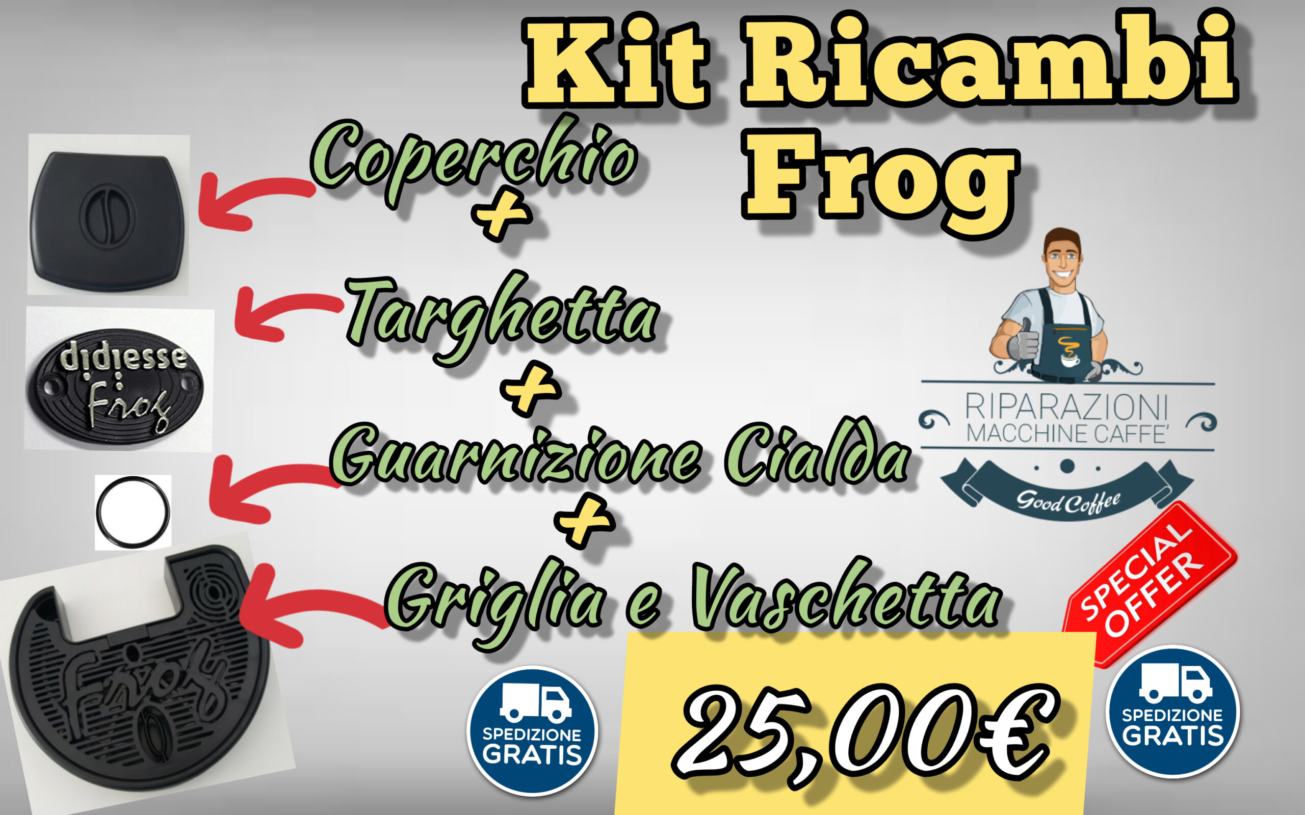 Kit Ricambi Frog Didiesse - Assistenza GoodCoffee