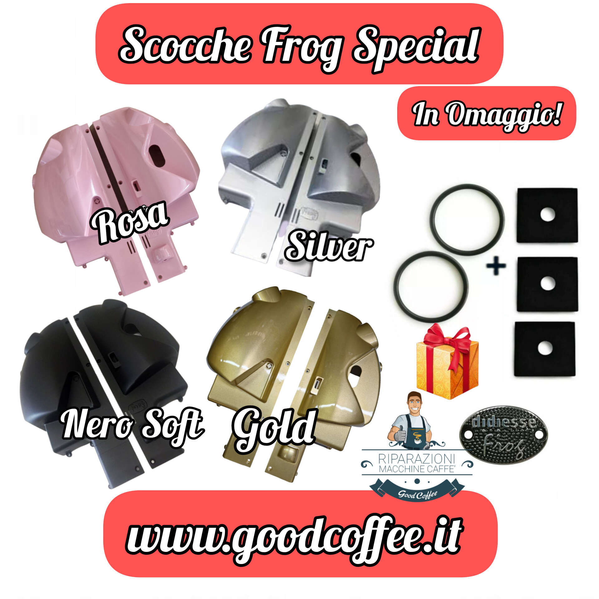 Scocche Frog Speciali- Prodotti- GoodCoffee Assistenza